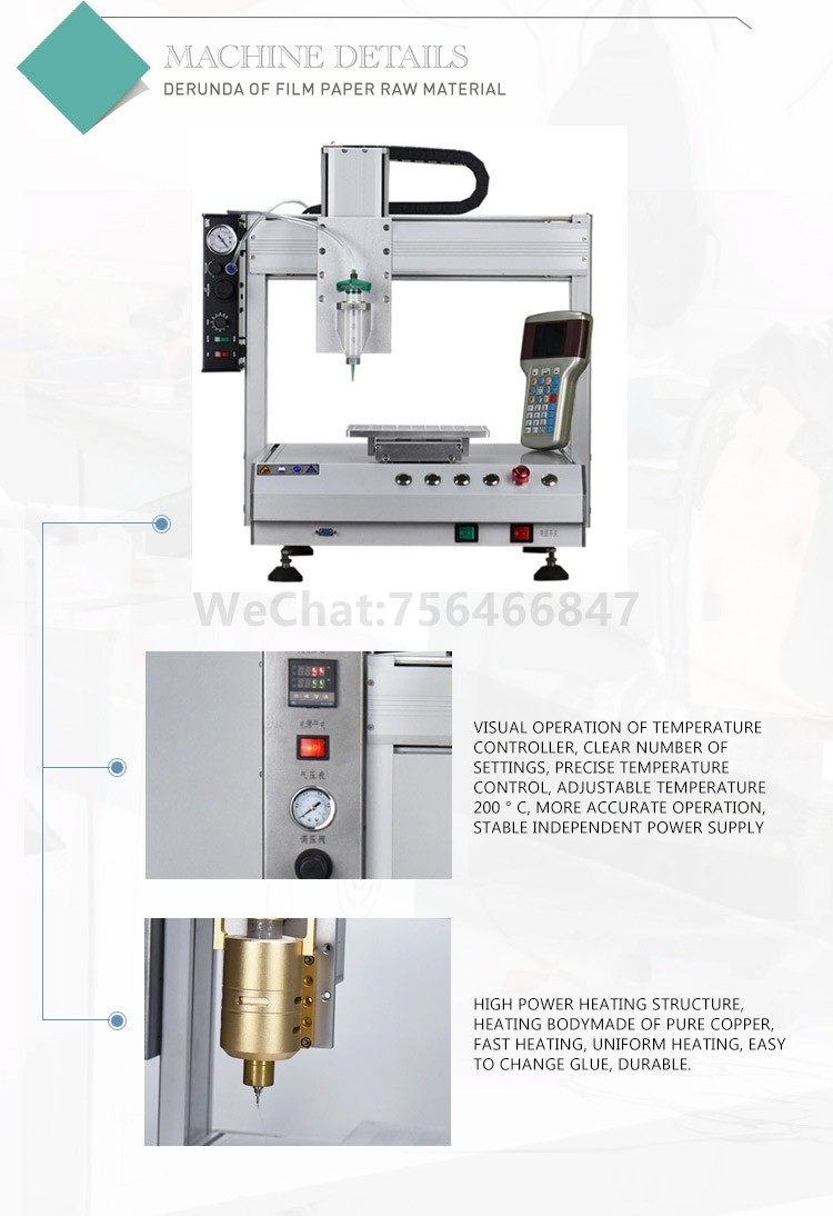 CNC 3 axis automatic desktop glue robot machine 30ML syringe-type 360-degree rotary axis glue dispensing machine