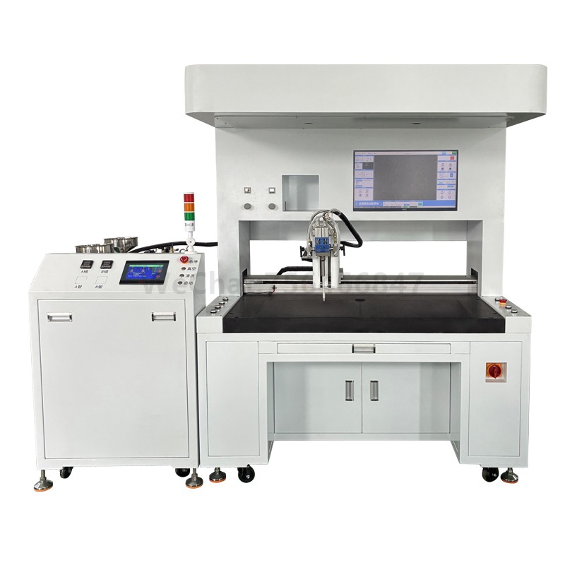 Floor-standing panoramic vision automatic glue filling machine