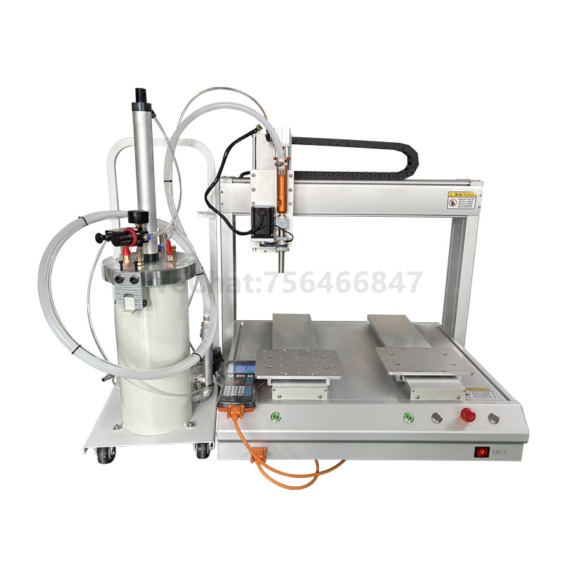 2600ml硅胶双工位旋转阀点胶机