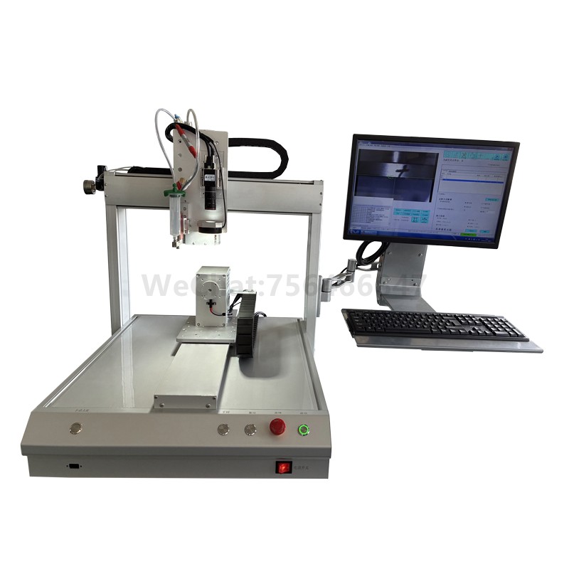 单工位U轴旋转视觉压电阀点胶机