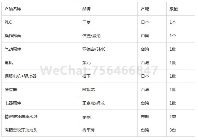 接冲床自动攻丝机方案